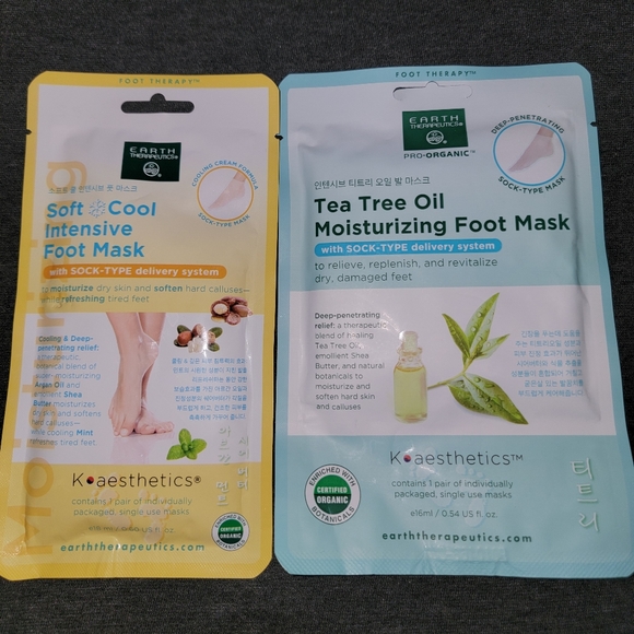Spongeables Pedi-Scrubs & Earth Therapeutics Foots Masks - NEW SET OF 6 - Picture 4 of 7